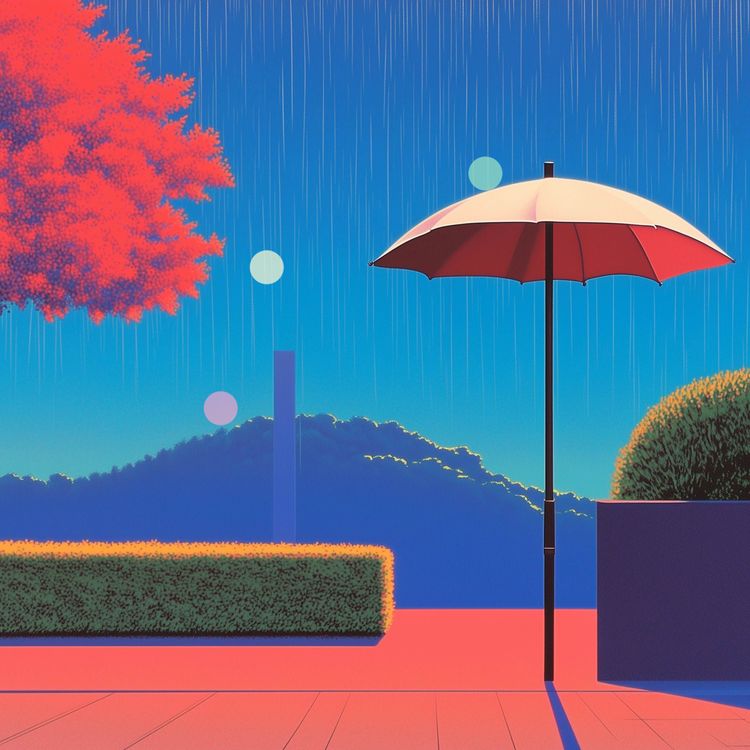 cover art for Bajo el paraguas | Lluvia suave de primavera (ASMR)